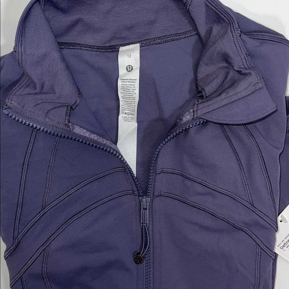 💜NWT LULULEMON DEFINE JACKET NULU IN NIGHTFALL SIZE 12 - Picture 9 of 11